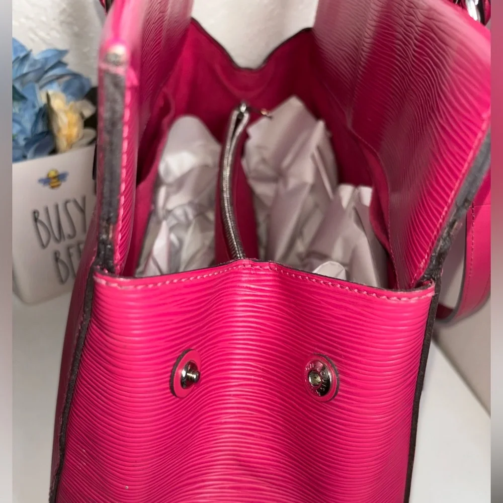 Louis Vuitton Pink Epi Marly 2 Way Bag